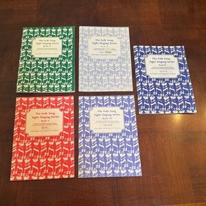 5 The Folk Song Sight Singing Series Books Vintage Vocal Sheet Music Oxford